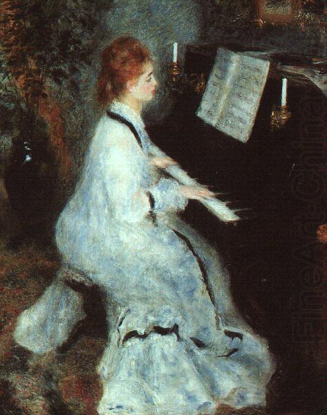 Pierre Renoir Lady at Piano china oil painting image